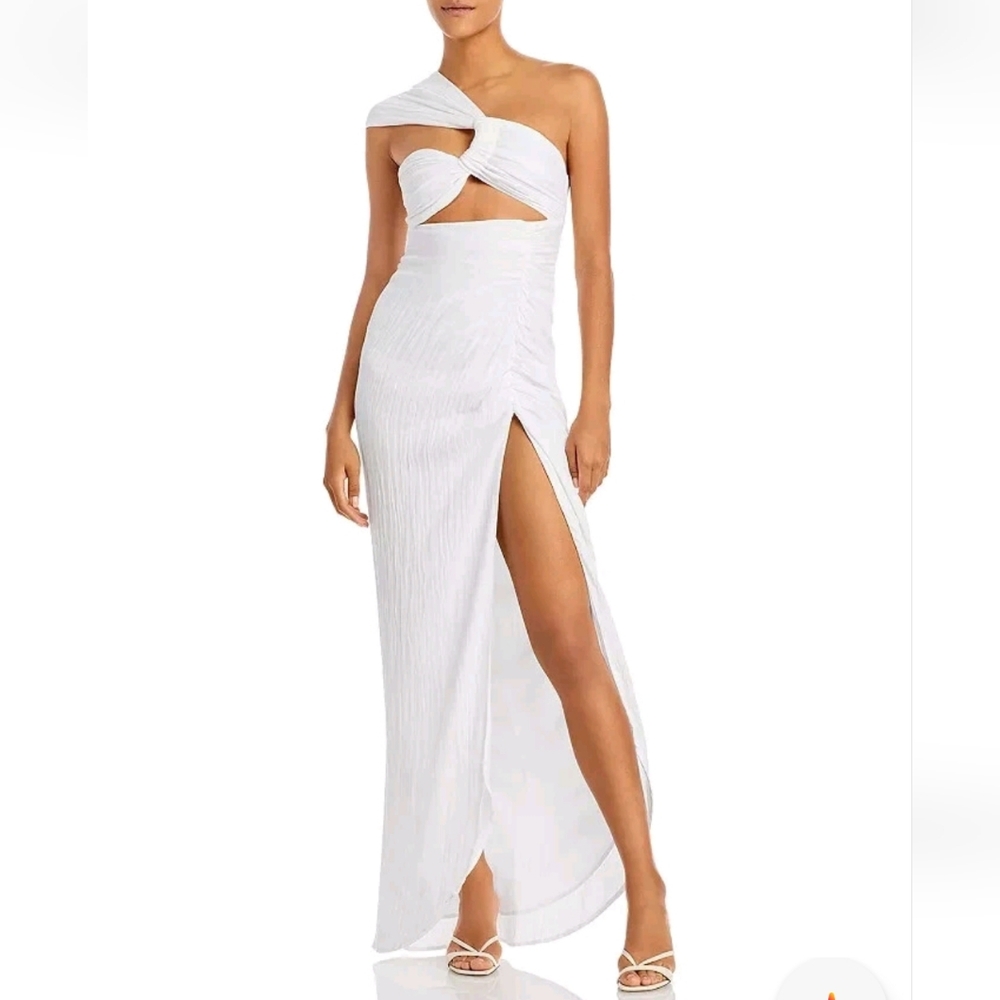 Just Bee Queen Harlow White Cotton Maxi Dress Size M